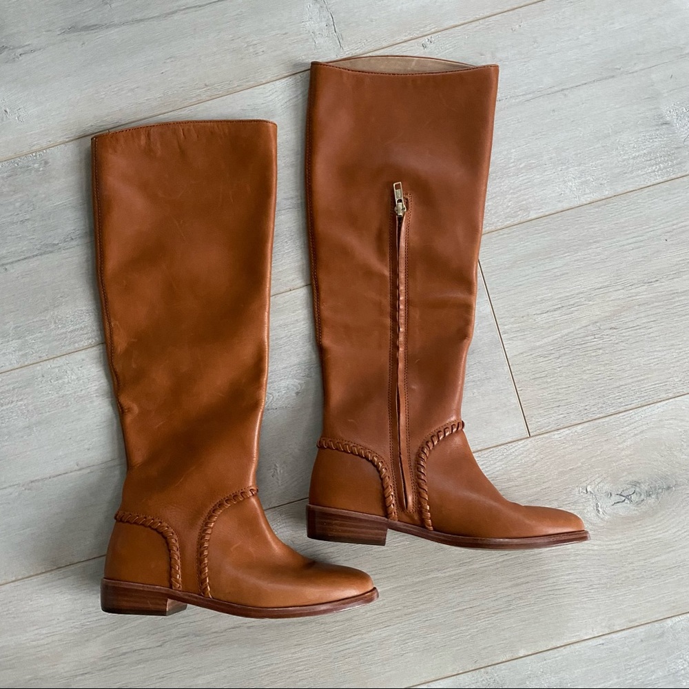 New UGG Gracen whipstitch tall boots with zipper